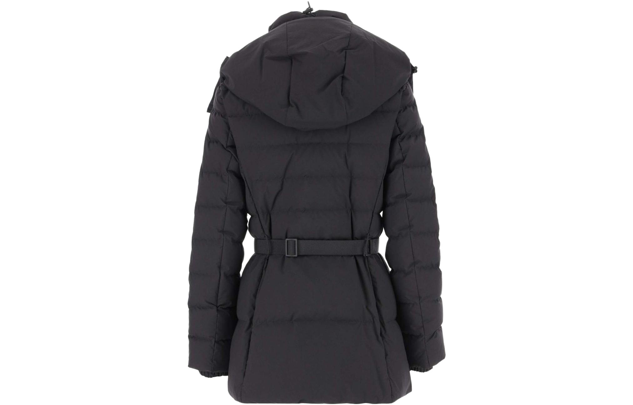 (Women) Burberry  Black High-Neck Zip Long Down Jacket 80721371 圖 3