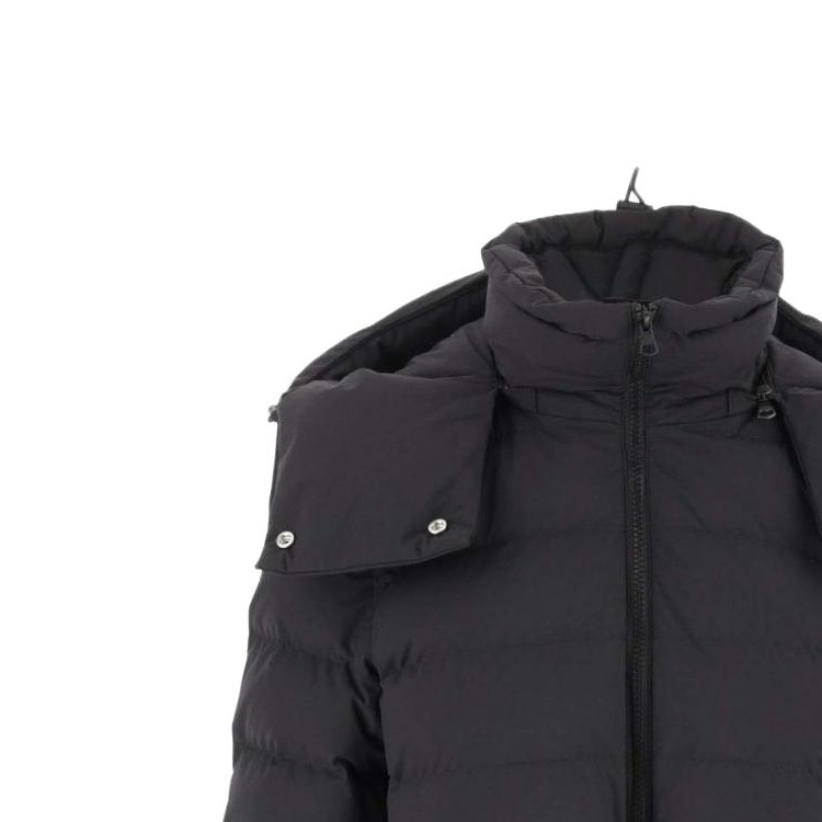 (Women) Burberry  Black High-Neck Zip Long Down Jacket 80721371 圖 4