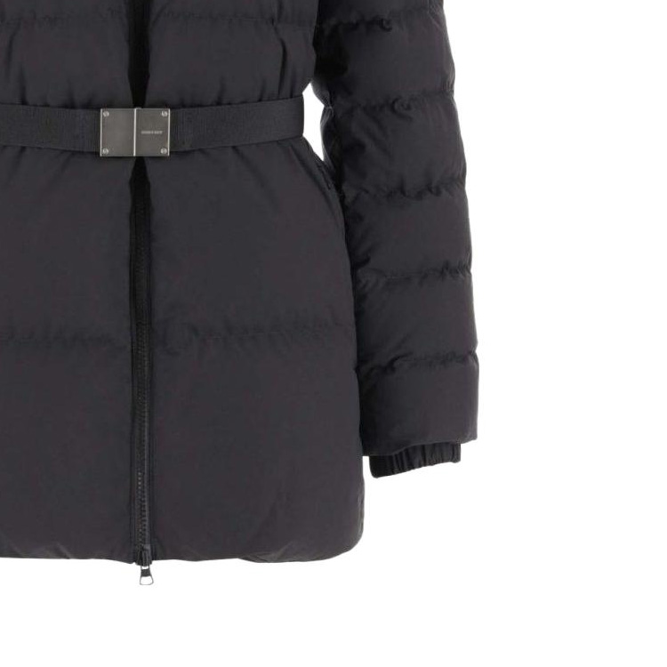 (Women) Burberry  Black High-Neck Zip Long Down Jacket 80721371 圖 7