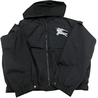 (Women) Burberry Black Hoodie Jacket with Horse Logo Print. 80838771 (Women) Burberry Black Hoodie Jacket with Horse Logo Print. 80838771