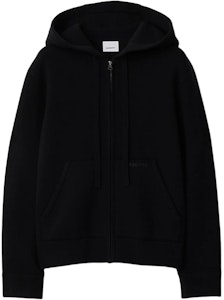 (W) Burberry Hoodie Hitam dengan Logo Sulaman Huruf Warna Solid. 80896611 Order (W) Burberry Hoodie Hitam dengan Logo Sulaman Huruf Warna Solid. 80896611
