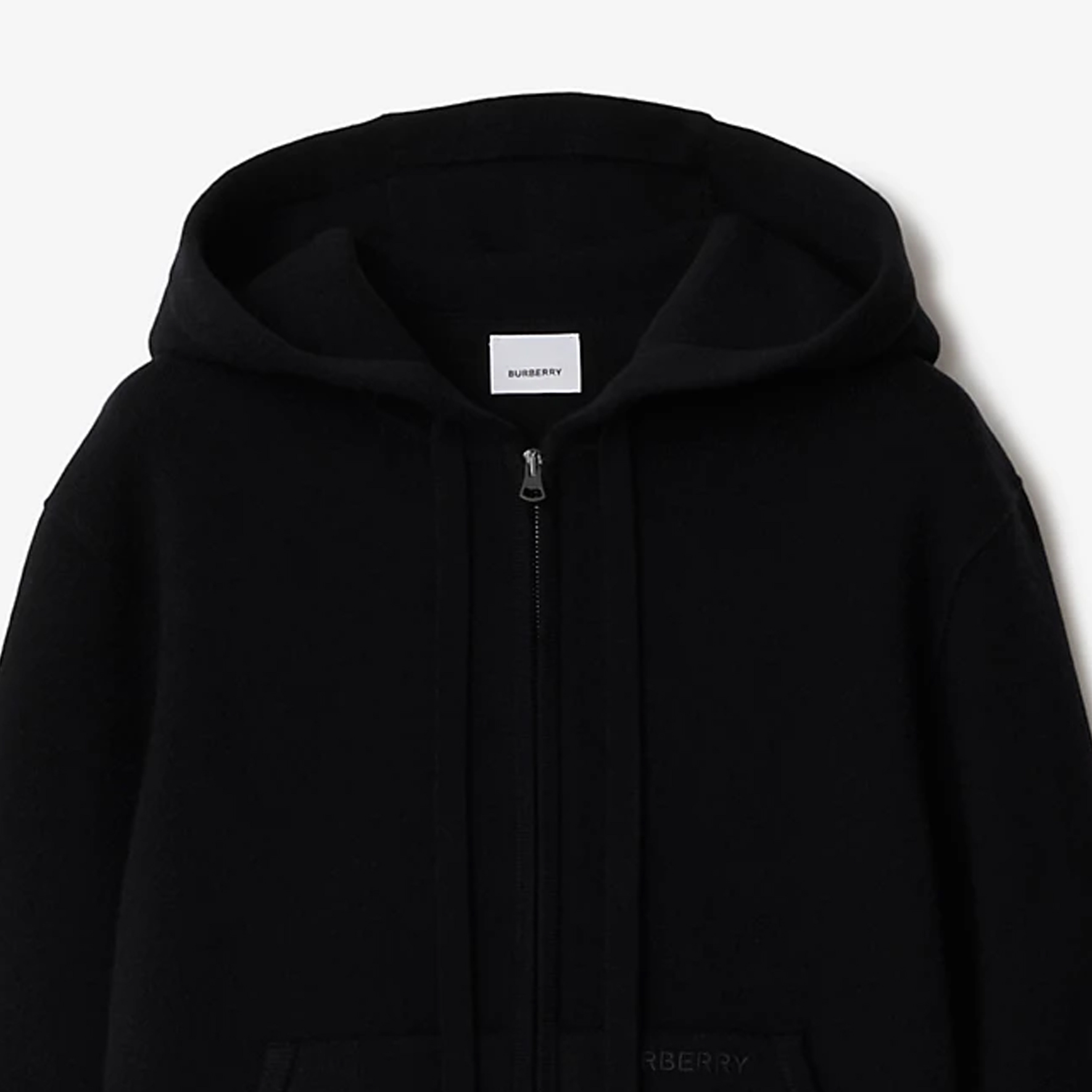 Purchase (W) Sudadera Negra Burberry con Logo Bordado de Letras en Color Sólido. 80896611