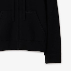 (W) Burberry Hoodie Hitam dengan Logo Sulaman Huruf Warna Solid. 80896611 Sizing (W) Burberry Hoodie Hitam dengan Logo Sulaman Huruf Warna Solid. 80896611