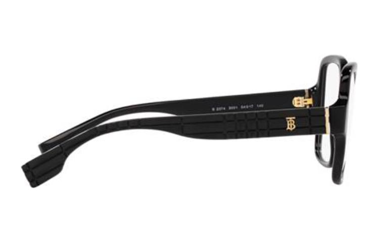 (Women) Burberry  Black Irregular Optical Glasses with Logo Temple Design. BE23743001 圖 4