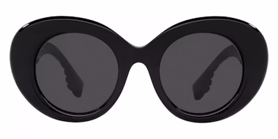 (Women) Burberry Black Irregular Shape Sunglasses with Side Logo. BE4370U30018749 (Women) Burberry Black Irregular Shape Sunglasses with Side Logo. BE4370U30018749