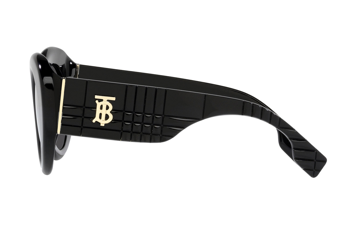(Women) Burberry  Black Irregular Shape Sunglasses with Side Logo. BE4370U30018749 圖 5