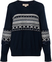 (Women) Burberry Black Jacquard Knit Logo Crewneck Sweater. 40580091 (Women) Burberry Black Jacquard Knit Logo Crewneck Sweater. 40580091