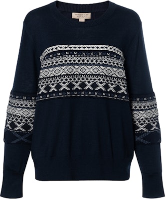 (Women) Burberry Black Jacquard Knit Logo Crewneck Sweater. 40580091 Buy (Women) Burberry Black Jacquard Knit Logo Crewneck Sweater. 40580091