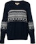 Buy (Women) Burberry Black Jacquard Knit Logo Crewneck Sweater. 40580091