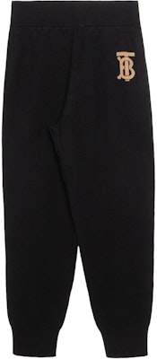 (W) Burberry 黑色針織慢跑褲 SS22 彈性中腰字母設計 80540221 Order (W) Burberry 黑色針織慢跑褲 SS22 彈性中腰字母設計 80540221