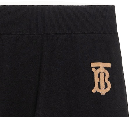 (W) Burberry 黑色針織慢跑褲 SS22 彈性中腰字母設計 80540221 Sizing (W) Burberry 黑色針織慢跑褲 SS22 彈性中腰字母設計 80540221