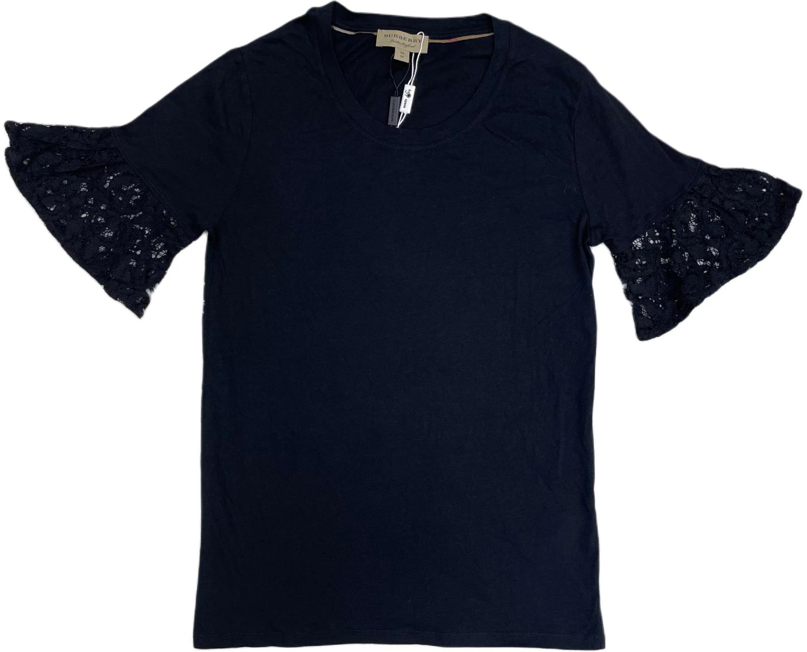women-burberry-black-lace-panel-knit-short-sleeve-top-40423241