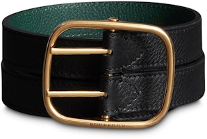 (Women) Burberry Black Leather Belt with Solid Design and Pin Buckle. 4073550 (Women) Burberry Black Leather Belt with Solid Design and Pin Buckle. 4073550