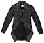 Order (Women) Burberry Black Leather Jacket with Solid Ring Design Stand Collar. 45598491