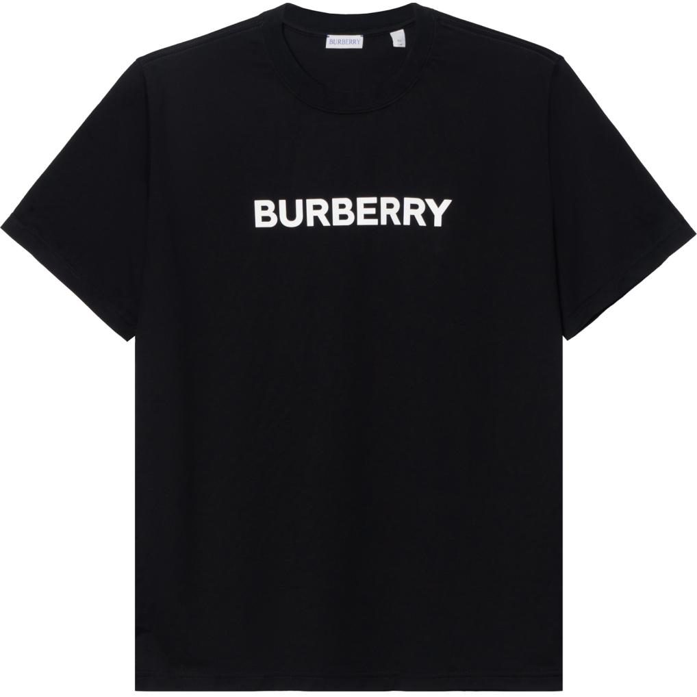 (Women) Burberry  Black Logo Print Crew Neck Slim Fit Short Sleeve T-Shirt 80803241 圖 2