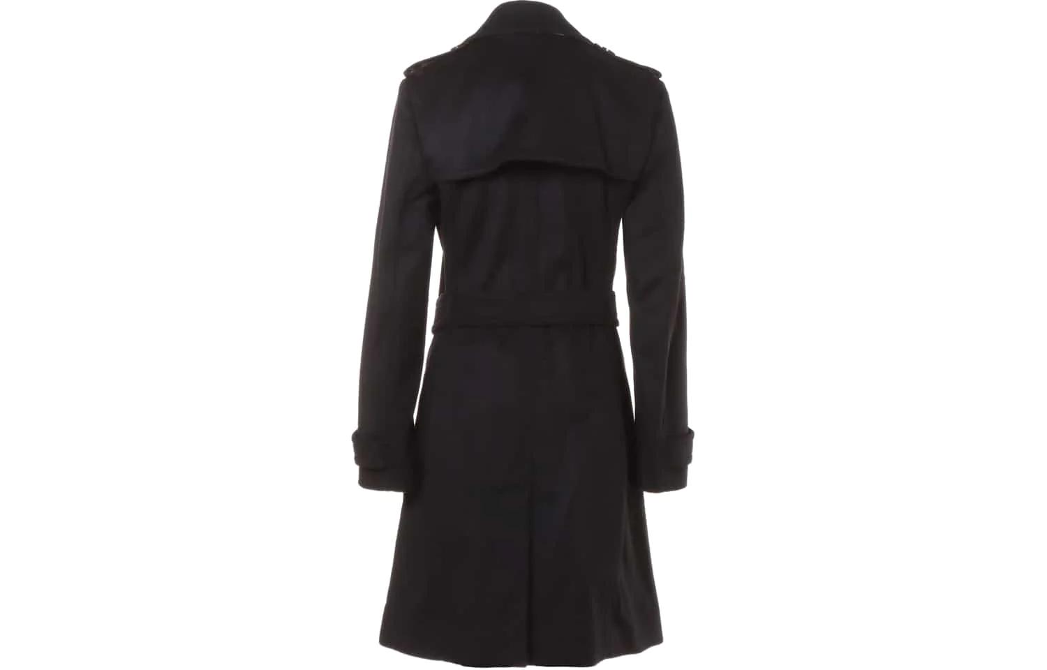 (Women) Burberry  Black Long-Sleeve Mid-Length Belted Coat. 80220491 圖 3
