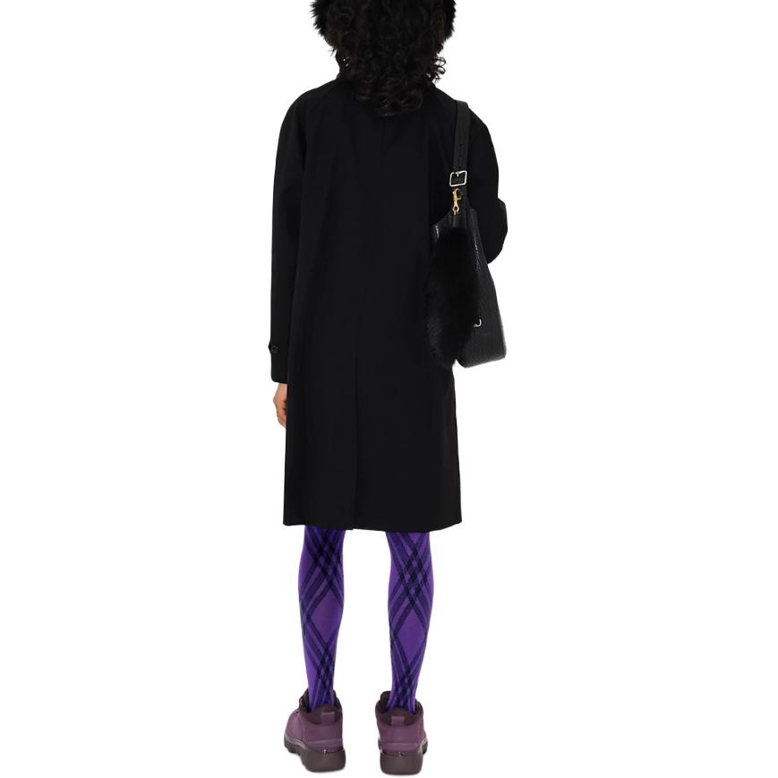 (Women) Burberry  Black Long Sleeve Mid-Length Solid Button-Up Coat 80793981 圖 5