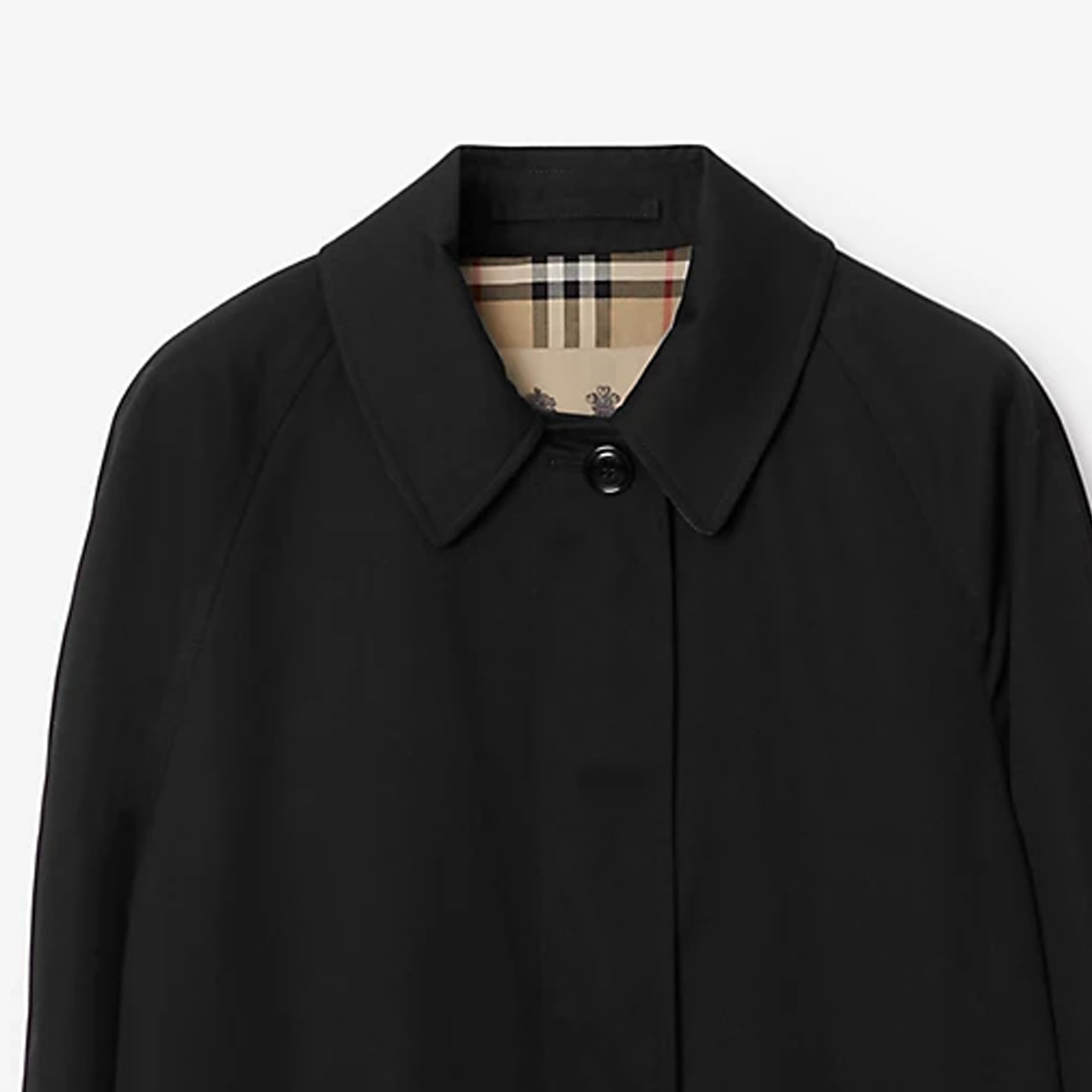 (Women) Burberry  Black Long Sleeve Mid-Length Solid Button-Up Coat 80793981 圖 7