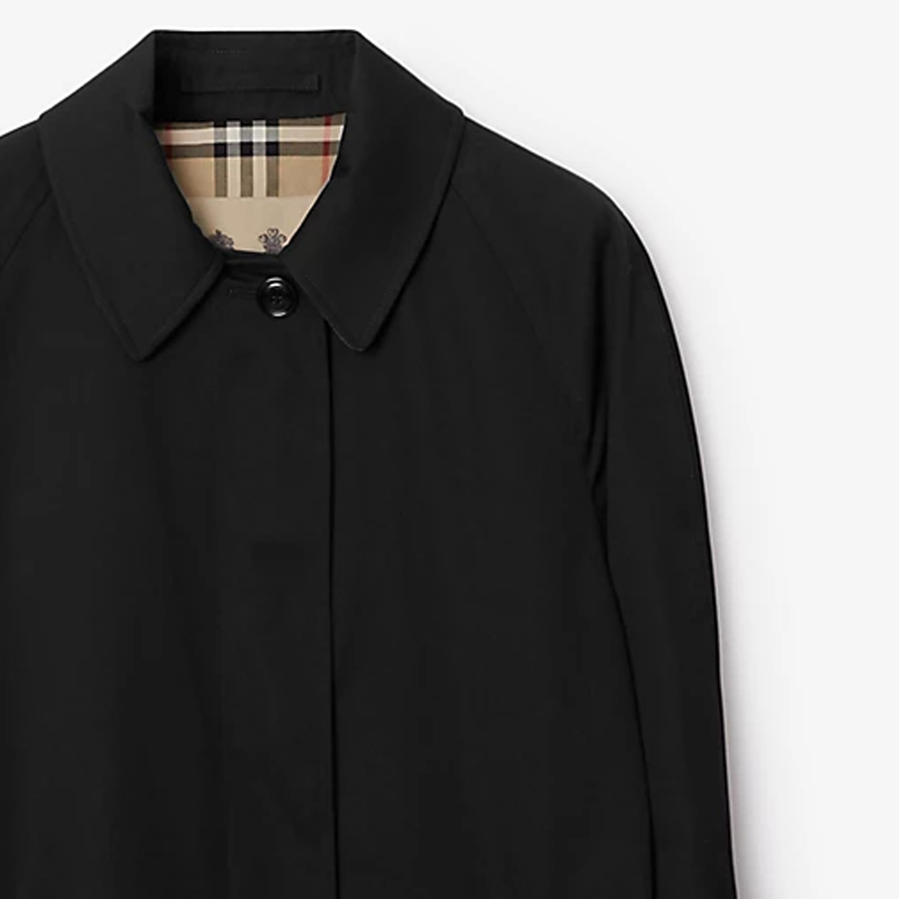 (Women) Burberry  Black Long Sleeve Mid-Length Solid Button-Up Coat 80793981 圖 8