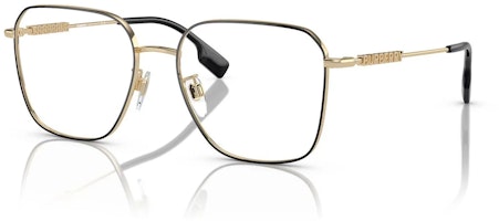 (Women) Burberry Black Metallic Square Optical Eyeglasses with Logo Temples. 0BE1382D1326 (Women) Burberry Black Metallic Square Optical Eyeglasses with Logo Temples. 0BE1382D1326