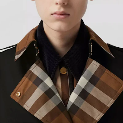 (W) 博柏利黑色中长款风衣带经典格纹内衬 80607391 Purchase (W) 博柏利黑色中长款风衣带经典格纹内衬 80607391