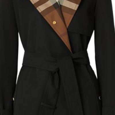 (W) 博柏利黑色中长款风衣带经典格纹内衬 80607391 Sizing (W) 博柏利黑色中长款风衣带经典格纹内衬 80607391