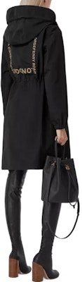 (Women) Burberry Black Monogram Print Cotton-Blend Mid-Length Trench Coat 80560571 Shop (Women) Burberry Black Monogram Print Cotton-Blend Mid-Length Trench Coat 80560571