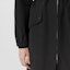 Sizing (Women) Burberry Black Monogram Print Cotton-Blend Mid-Length Trench Coat 80560571