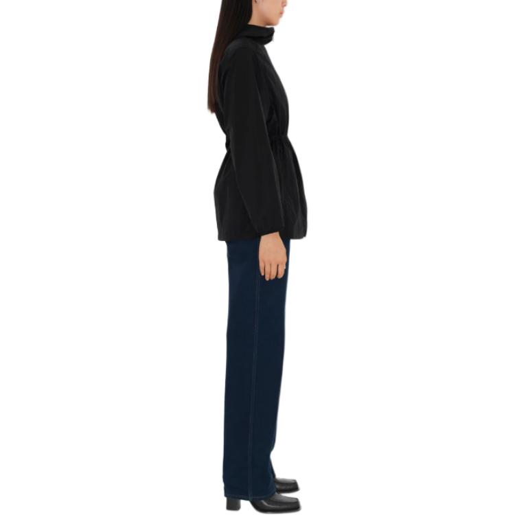 (Women) Burberry  Black Nylon Long Sleeve Hooded Zip-Up Jacket Coat. 80935381 圖 5