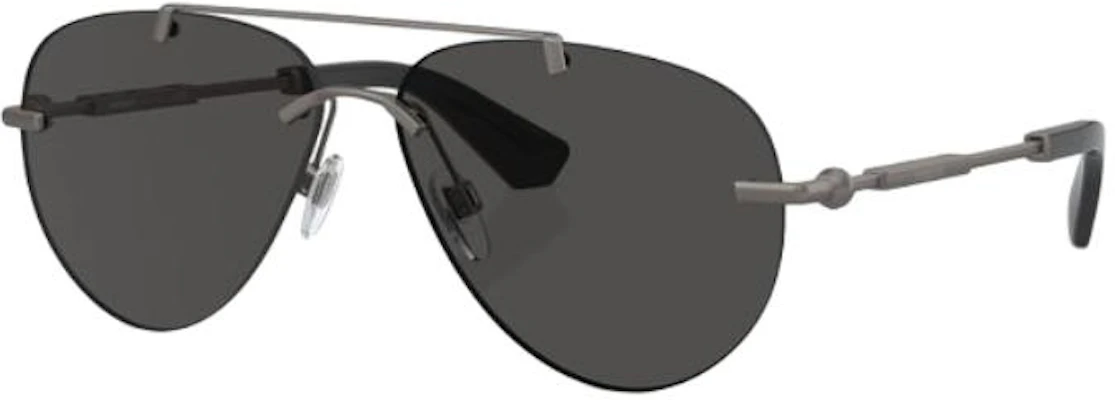 (W) Burberry Cermin Mata Hitam Pilot dengan Logo di Tangkai. BE3151131687 Buy (W) Burberry Cermin Mata Hitam Pilot dengan Logo di Tangkai. BE3151131687