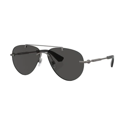 (Women) Burberry Black Pilot Sunglasses with Logo Temples. BE3151131687