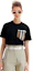 Purchase (W) Burberry Baju-T Leher Bulat Hitam Corak Kotak Longgar. 80803231