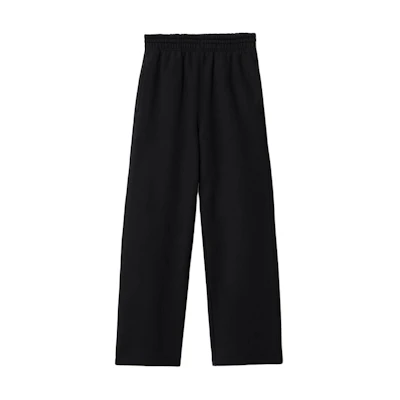 (Women) Burberry Black Relaxed Knit Joggers with Equestrian Knight Logo. 80873931
