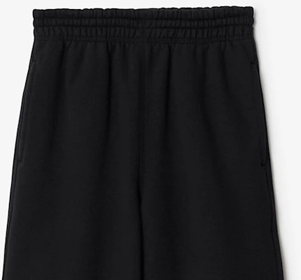 (W) Burberry Jogger Hitam Santai dengan Logo Equestrian Knight. 80873931 Cheap (W) Burberry Jogger Hitam Santai dengan Logo Equestrian Knight. 80873931