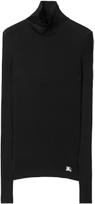 (W) Burberry Baju Sejuk Hitam Knit dengan Perincian Selendang. 80811691 Lookbook (W) Burberry Baju Sejuk Hitam Knit dengan Perincian Selendang. 80811691