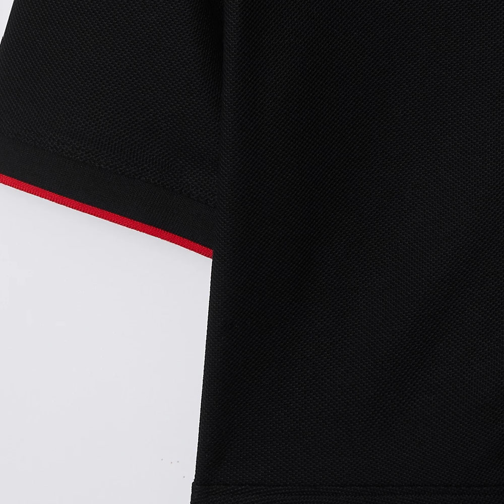 Sizing (W) Vestido Burberry Negro Manga Corta con Cremallera y Detalle de Rayas. 80844171