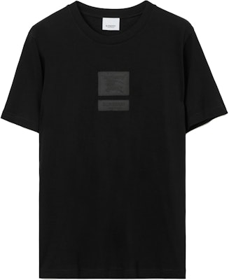(Women) Burberry Black Short Sleeve T-Shirt with Equestrian Knight Logo. 80720991 Order (Women) Burberry Black Short Sleeve T-Shirt with Equestrian Knight Logo. 80720991