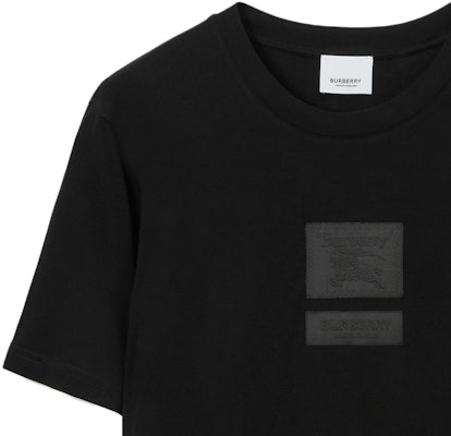 (Women) Burberry Black Short Sleeve T-Shirt with Equestrian Knight Logo. 80720991 Lookbook (Women) Burberry Black Short Sleeve T-Shirt with Equestrian Knight Logo. 80720991