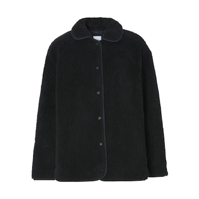 (Women) Burberry Black Single-Breasted Loose Fit Long Sleeve Jacket 80462691