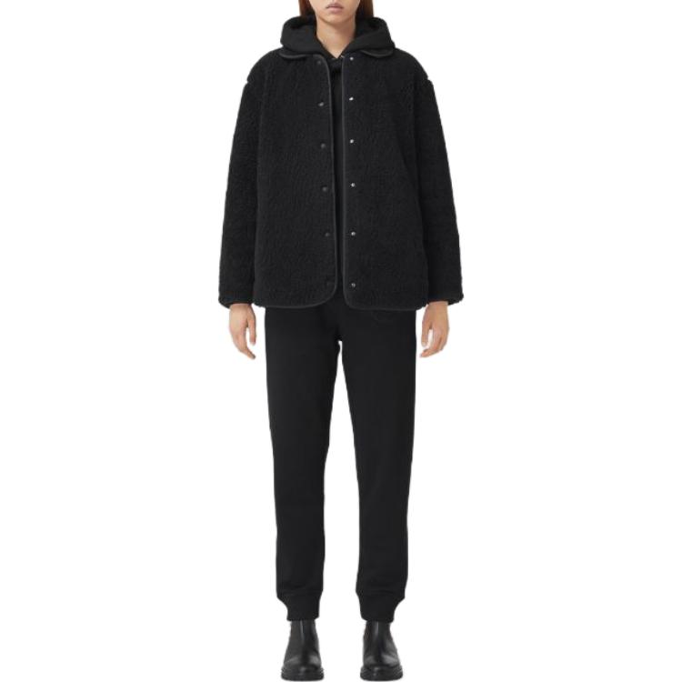 (Women) Burberry  Black Single-Breasted Loose Fit Long Sleeve Jacket 80462691 圖 3