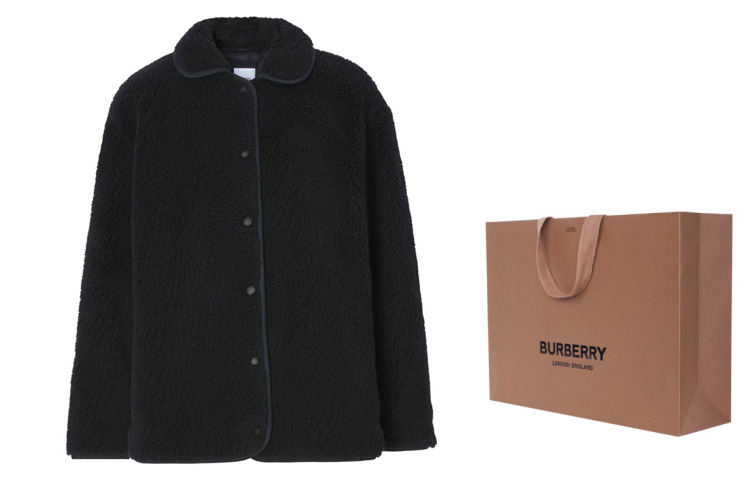 (Women) Burberry  Black Single-Breasted Loose Fit Long Sleeve Jacket 80462691 圖 8