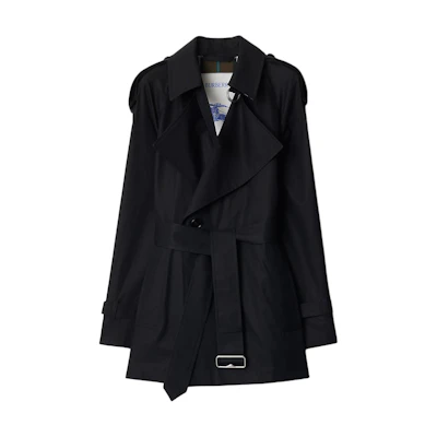 (Women) Burberry Black Slim Fit Single-Breasted Long Sleeve Trench Coat. 80955071