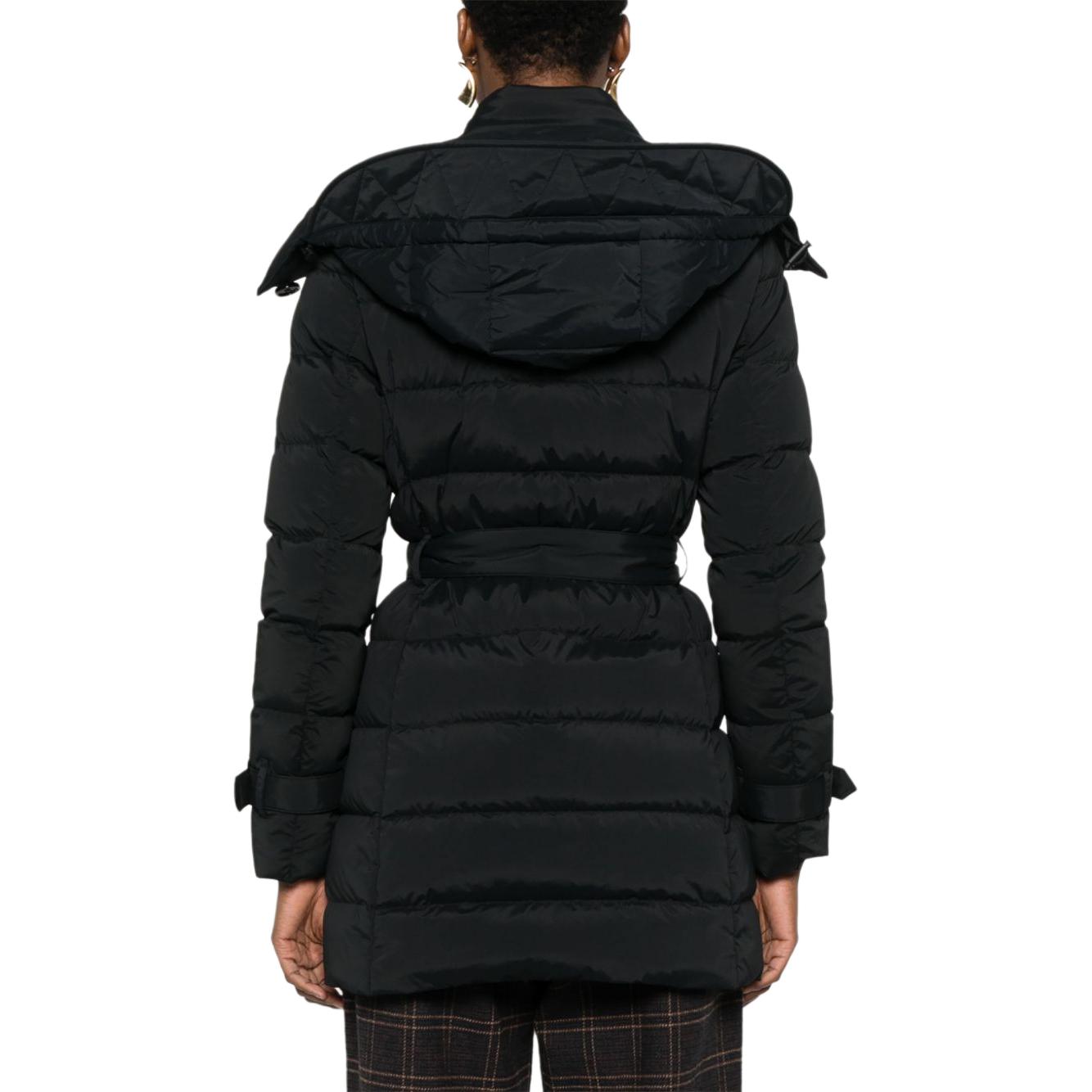 (Women) Burberry  Black Solid Color Hooded Zip Long Sleeve Jacket Coat. 80963661 圖 5