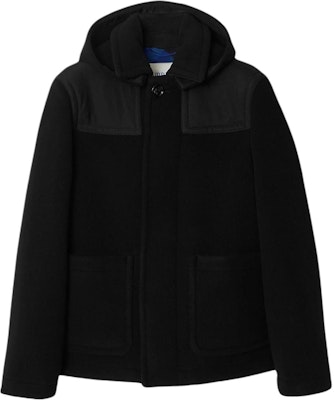 (W) バーバリー ブラック ソリッド フーディー ポケット ロングスリーブ ジャケット 80836321 Buy (W) バーバリー ブラック ソリッド フーディー ポケット ロングスリーブ ジャケット 80836321