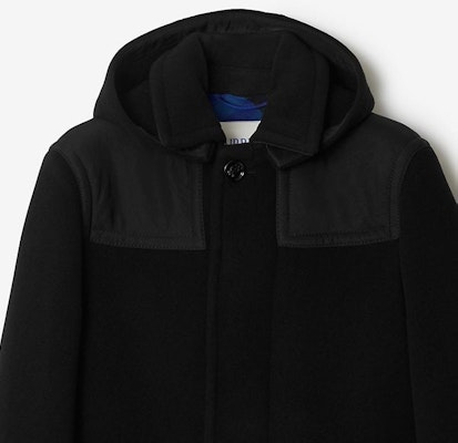 (W) バーバリー ブラック ソリッド フーディー ポケット ロングスリーブ ジャケット 80836321 Details for (W) バーバリー ブラック ソリッド フーディー ポケット ロングスリーブ ジャケット 80836321