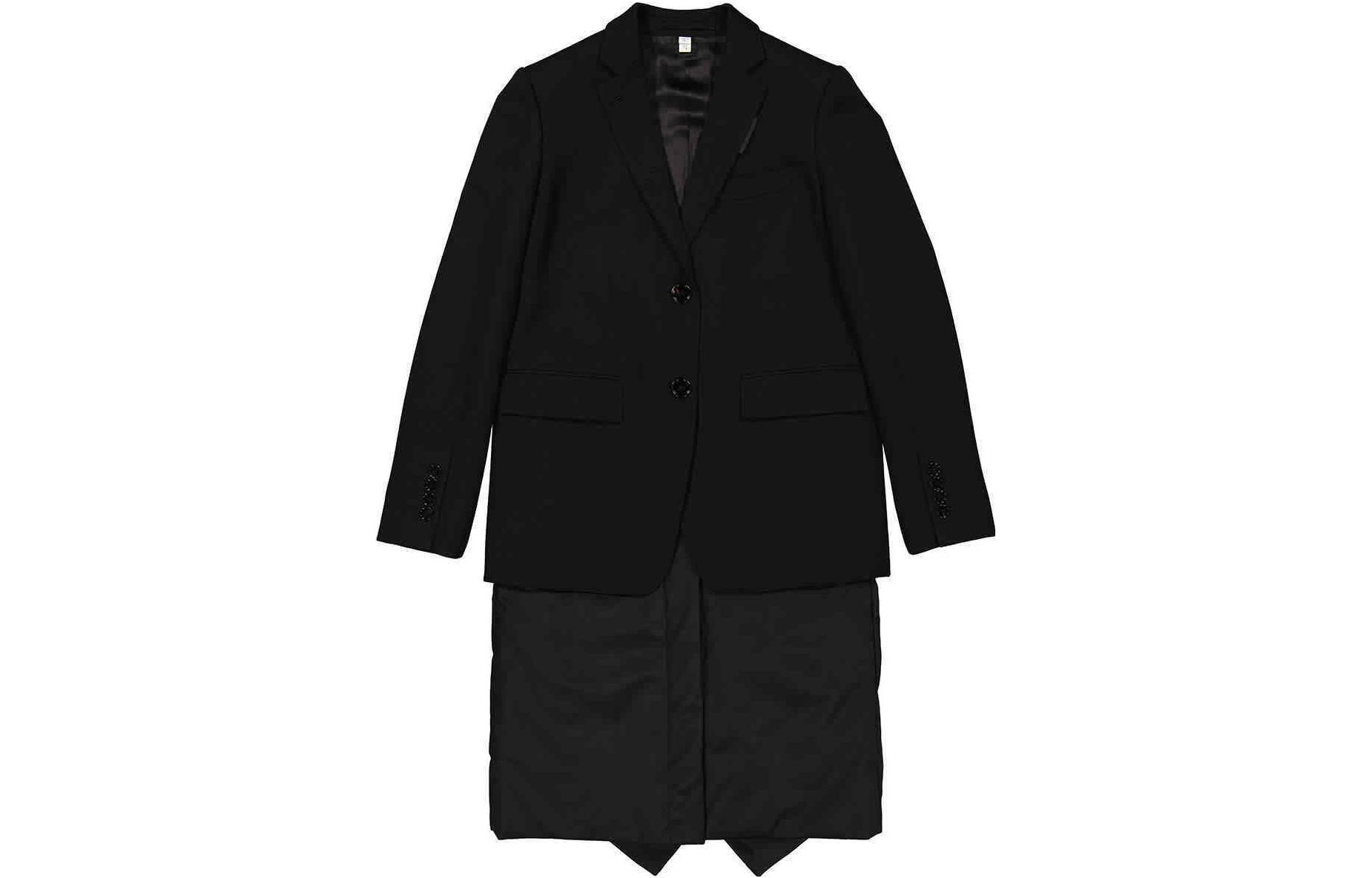 (Women) Burberry  Black Solid Long Sleeve Blazer Coat 80466661 圖 2