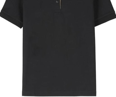 (Women) Burberry Black Solid Polo Shirt Short Sleeve with Button Collar. 80668981 Purchase (Women) Burberry Black Solid Polo Shirt Short Sleeve with Button Collar. 80668981