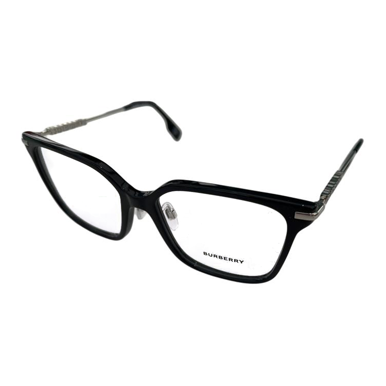(Women) Burberry  Black Square Optical Glasses with Engraved Temples 0BE2376300154