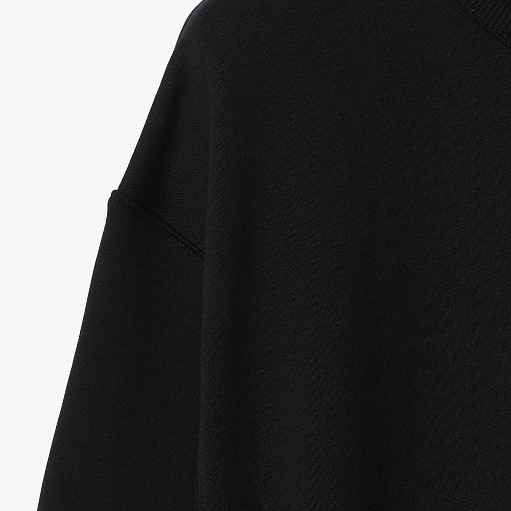 Purchase (W) Burberry Gaun Lengan Panjang Hitam Berjalur dengan Logo Sulaman 80844341