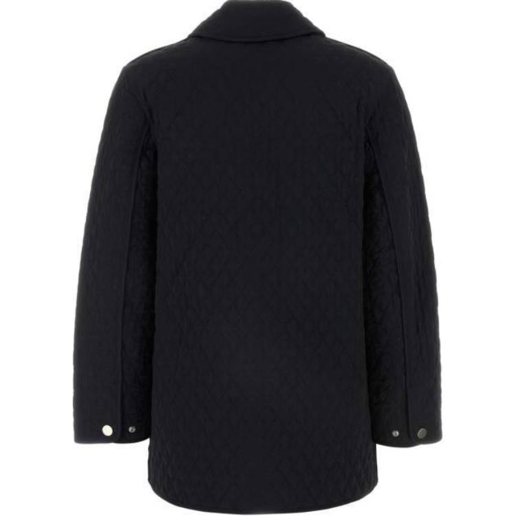 (Women) Burberry  Black Zip-Up Collar Long-Sleeve Mid-Length Jacket. 80938651 圖 3